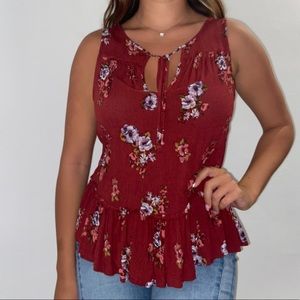 American eagle- floral tank top